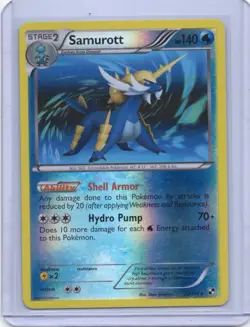 Pokemon Card - Samurott Reverse - 32/114 - Black & White - 2011 - Image 1