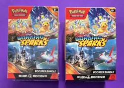 Pokemon Scarlet & Violet Surging Sparks Booster Bundle Box +60 Bonus Cards - Image 1