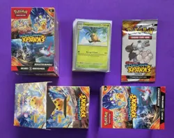 Pokemon Scarlet & Violet Surging Sparks Booster Bundle Box +60 Bonus Cards - Image 2