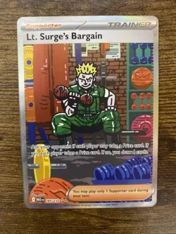 Lt. Surge’s Bargain Mega Evolution Special Illustration Rare Pokemon Card - Image 2
