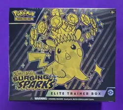 Pokemon Scarlet & Violet Surging Sparks ETB Box +32 Bonus Cards - Image 2