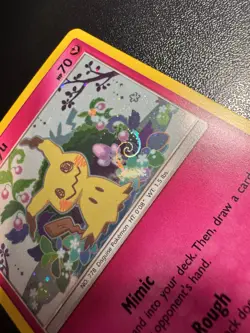 Pokemon TCG Cards Mimikyu SM163 Black Star Promo Holo * SWIRL* NM-M - Image 3