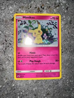 Pokemon TCG Cards Mimikyu SM163 Black Star Promo Holo * SWIRL* NM-M - Image 4