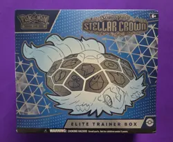 Pokemon Scarlet & Violet Stellar Crown ETB Box +Bonus 90 Card TOT Master Set! - Image 2