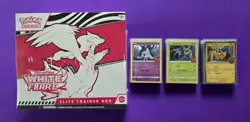 Pokemon Scarlet & Violet White Flare ETB Box +Bonus 90 Card TOT Master Set! - Image 1