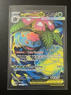 Mega Venusaur EX 155/132 Mega Evolution ENGLISH Pokemon TCG Card - Image 3