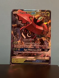 Tapu Bulu GX SM32 Sun & Moon Black Star Promo Full Art Holo Pokemon TCG Card - Image 1