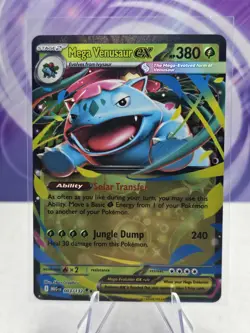 Mega Venusaur EX 003/132 Mega Evolution Holo Rare Pokemon Card NM - Image 1
