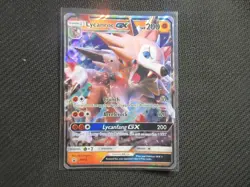 Lycanroc GX Promo SM14 Pokemon Card Creased - Image 1