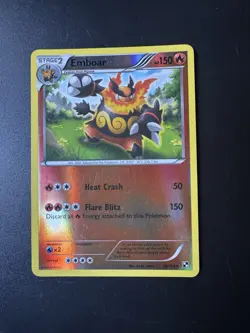 Pokemon Card - Emboar Reverse - 19/114 - Black & White - 2011 - Image 3