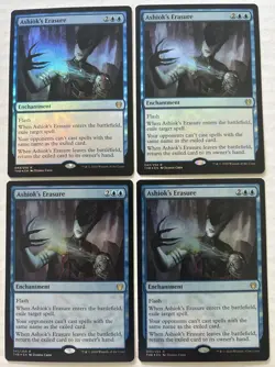 4x Foil Ashiok's Erasure NM Playset - Theros Beyond Death | MTG Counterspell - Image 1