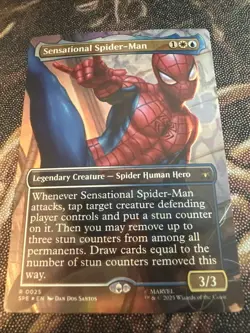Sensational Spider-Man (Borderless) Marvel's Spider-Man FOIL MTG-0025 - Image 1