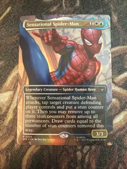 Sensational Spider-Man (Borderless) Marvel's Spider-Man FOIL MTG-0025 - Image 2