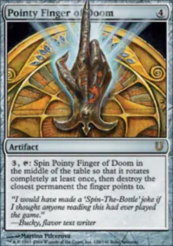 1x Pointy Finger of Doom Heavy Play MTG Magic - Kid Icarus - - Image 1