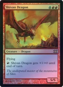 1x Shivan Dragon - Foil Near Mint MTG Magic - Kid Icarus - - Image 1