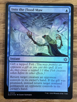 MTG Bloomburrow, Into the Flood Maw - Foil - Image 1