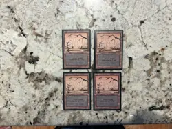 Mtg Fbb Swamp x4 - Magic the Gathering Fbb Swamps Lp - Image 1