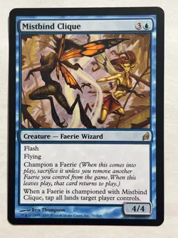 MTG - Mistbind Clique - Lorwyn - Rare - NM/LP - Magic the Gathering - Image 1