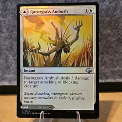MTG Razorgrass Ambush Modern Horizons 3 Foil Uncommon #238 NM Fresh Pull No Play - Image 1