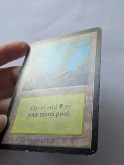 WOTC MTG Vintage Alpha Edition Land Forest V2 (MP) CCG Magic the Gathering. - Image 3