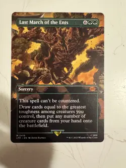 MTG Last March of the Ents (Borderless) Universes Beyond: the Lord of the Rings - Image 1