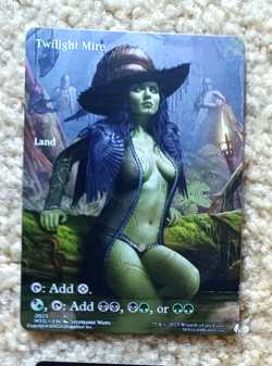 TWILIGHT MIRE : altered-art card for use with MTG : very sexy babe! - Image 1