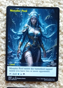 MORPHIC POOL : altered-art card for use with MTG : with sexy babe! - Image 1
