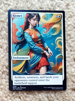 KISMET altered-art card for use with MTG : with hot, sexy Chinese babe! - Image 1