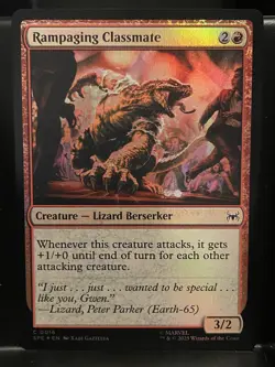 Rampaging Classmate FOIL #16 NM/M MTG Spiderman Eternal Magic Card - Image 1