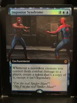 Impostor Syndrome FOIL EXTENDED #251 NM/M MTG Spiderman Magic Card Mythic - Image 1