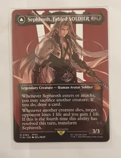 MTG - Sephiroth, Fabled SOLDIER (Borderless) Regular Final Fantasy (FIN) #0382 - Image 1