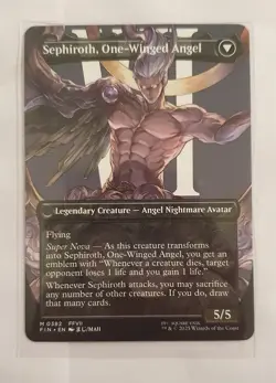 MTG - Sephiroth, Fabled SOLDIER (Borderless) Regular Final Fantasy (FIN) #0382 - Image 2