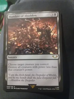 Mandate of Abaddon Universes Beyond: Warhammer 40000 Regular - Image 1