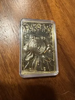 1999 Poliwhirl Burger King Pokemon Nintendo 23K Gold Plated Card + Plus 1 Free! - Image 2