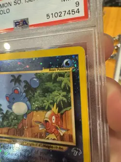 4 SWIRLS!! 2001 POKEMON MARILL PROMO REVERSE HOLO #11 SOUTHERN ISLANDS PSA 9 - Image 2