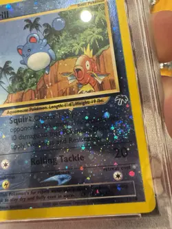 4 SWIRLS!! 2001 POKEMON MARILL PROMO REVERSE HOLO #11 SOUTHERN ISLANDS PSA 9 - Image 3
