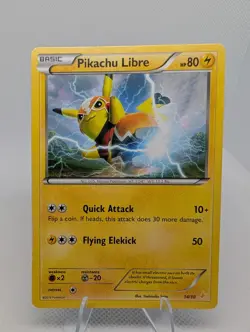 Pokemon TCG Pikachu Libre XY Trainer Kit: Pikachu Libre & Suicune 14/30 HP - Image 1
