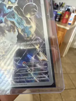 Pokemon Center Thundurus Black Bolt SVP 209 ETB Promo TCG Stamped - Image 2