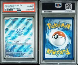 2025 POKEMON BLK EN-BLACK BOLT 111 CRYOGONAL ILLUSTRATION RARE PSA 10 - Image 3