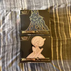 Mega Evolution Gardevoir & Lucario Pokemon Center ETB Elite Trainer Box Set Of 2 - Image 1
