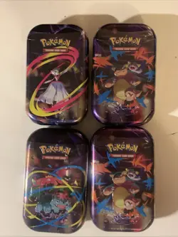 Pokemon Mega Evolutions Mini Tin Lot 4 Sealed - Image 1