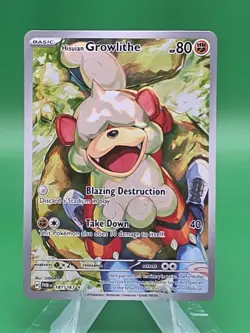 2024 Scarlet & Violet Twilight Masquerade Hisuian Growlithe Illustration Rare - Image 1