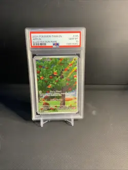 Applin Holo Illustration Rare Pokemon TCG Twilight Masquerade 185/167 PSA 10 - Image 1
