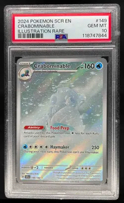 2024 Pokemon S&V Stellar Crown Crabominable IR PSA 10 Gem Mint #149 - Image 1