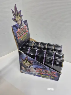 2005 Yu Gi Oh Sealed Collectible Tins With Gumballs Case Of 10 With Box Vintage - Image 4