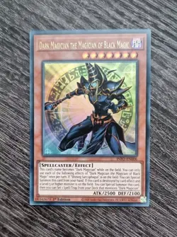 Dark Magician the Magician of Black Magic Yu-Gi-Oh! Ultra Rare 1st INFO-EN006 - Image 1