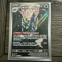 Clawitzer 141/132 Pokemon Card TCG Mega Evolutions Illustration Rare - Image 1