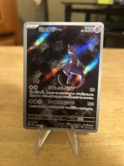 Mewtwo AR 183/165 Art Rare Japanese 151 Pokemon TCG Card SV2a - Image 1