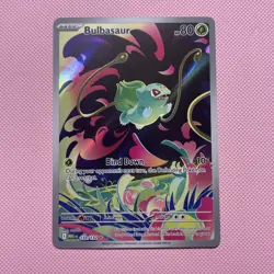 Pokemon Mega Evolutions Bulbasaur IR 133/132 Illustration Rare IR Card - Image 1