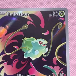 Pokemon Mega Evolutions Bulbasaur IR 133/132 Illustration Rare IR Card - Image 3